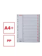 Regiszter, műanyag, A4 Maxi, A-Z, ESSELTE, szürke (E100129)