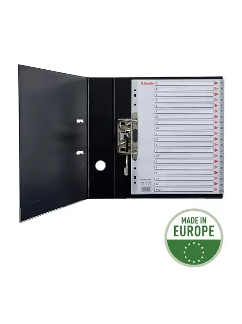 Regiszter, műanyag, A4 Maxi, A-Z, ESSELTE, szürke (E100129)