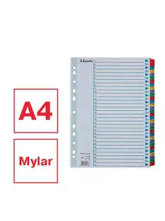   Regiszter, karton, A4, 1-31, ESSELTE "Mylar" (E100164)