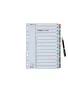 Regiszter, karton, A4, 1-31, ESSELTE "Mylar" (E100164)