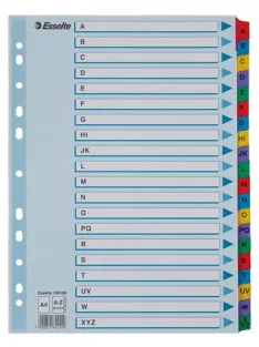   Regiszter, karton, A4, A-Z, ESSELTE "Mylar" (E100166)