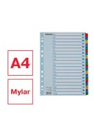 Regiszter, karton, A4, A-Z, ESSELTE "Mylar" (E100166)