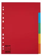 Regiszter, karton, A4, 5 részes, ESSELTE "Economy", színes (E100199)
