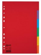 Regiszter, karton, A4, 6 részes, ESSELTE "Economy", színes (E100200)