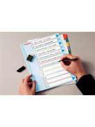 Regiszter, laminált karton, A4 maxi, 1-5, újraírható, ESSELTE (E100207)