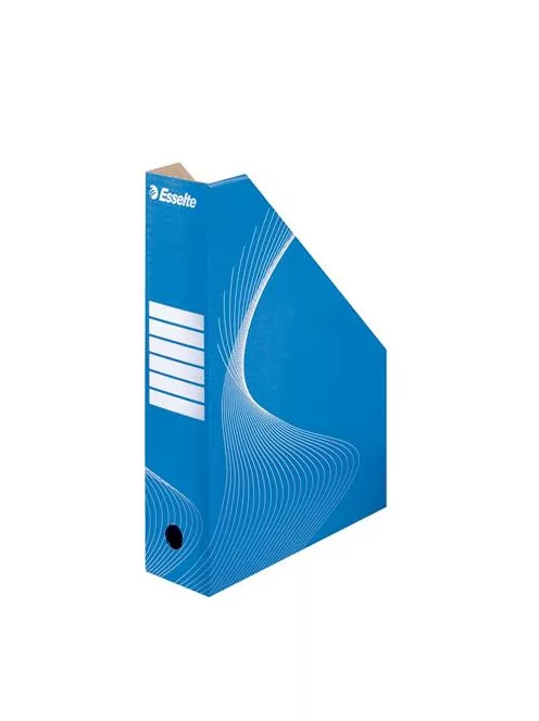 Iratpapucs, karton, 80 mm, összehajtható, ESSELTE "Standard", kék (E10025)