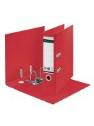Iratrendező, 80 mm, A4, karton, újrahasznosított, LEITZ "180 Recycle", piros (E10180025)
