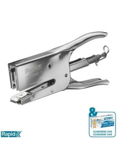   Tűzőgép, kézi, 24/6, 24/8, 50 lap, RAPID "K1 Classic", króm (E10510601)