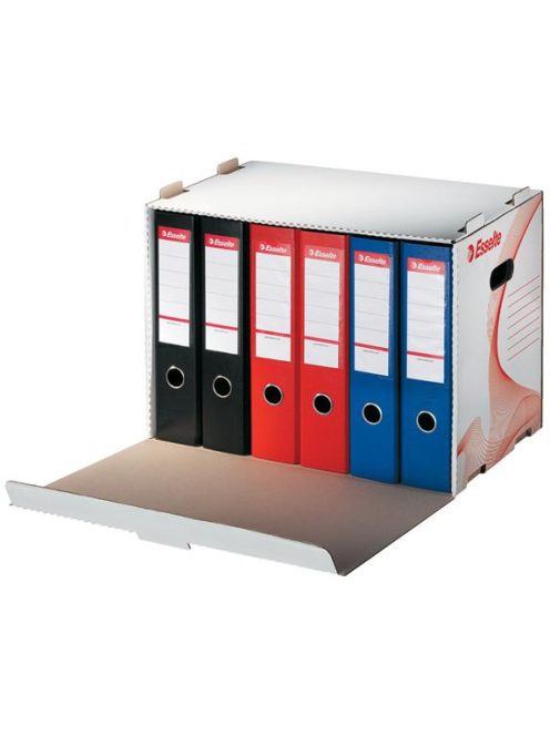 Archiválókonténer, karton, előre nyíló, iratrendezőnek, ESSELTE "Standard", fehér (E10964)