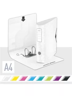   Iratrendező, 82 mm, A4, PP, LEITZ "180 Active Wow", fehér (E11060001)
