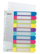 Regiszter, műanyag,  A4 Maxi, 1-10, LEITZ "Wow" (E12430000)