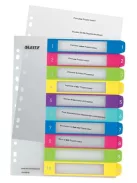 Regiszter, műanyag,  A4 Maxi, 1-10, LEITZ "Wow" (E12430000)