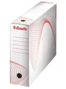 Archiválódoboz, A4, 100 mm, karton, ESSELTE "Boxy", fehér (E128102)