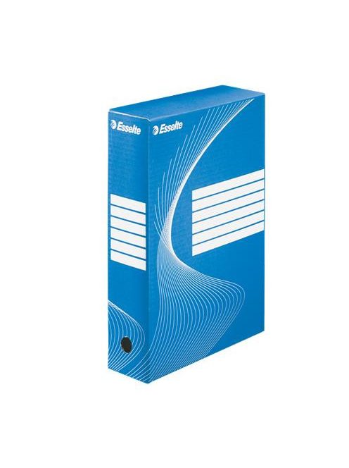 Archiválódoboz, A4, 80 mm, karton, ESSELTE "Boxycolor", kék (E12841101)