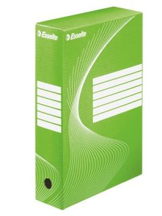   Archiválódoboz, A4, 80 mm, karton, ESSELTE "Boxycolor", zöld (E12841401)