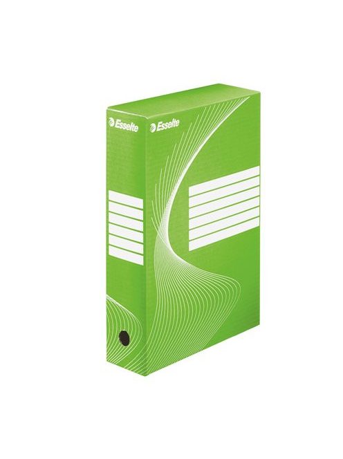Archiválódoboz, A4, 80 mm, karton, ESSELTE "Boxycolor", zöld (E12841401)
