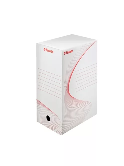 Archiválódoboz, A4, 150 mm, karton, ESSELTE "Boxy", fehér (E128602)