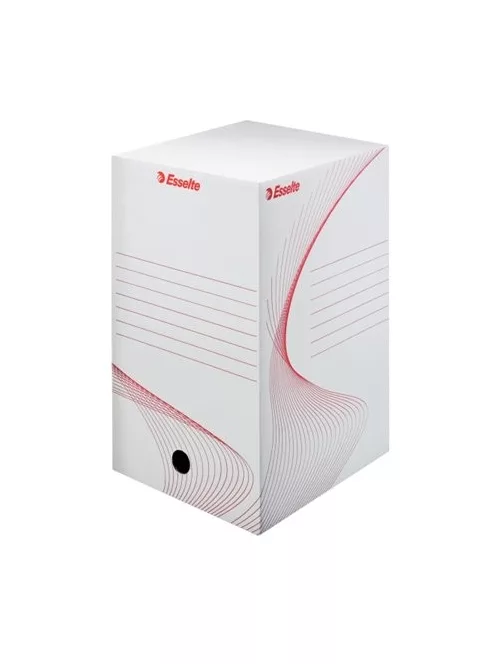 Archiválódoboz, A4, 200 mm, karton, ESSELTE "Boxy", fehér (E128701)