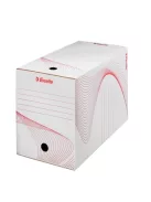 Archiválódoboz, A4, 200 mm, karton, ESSELTE "Boxy", fehér (E128701)
