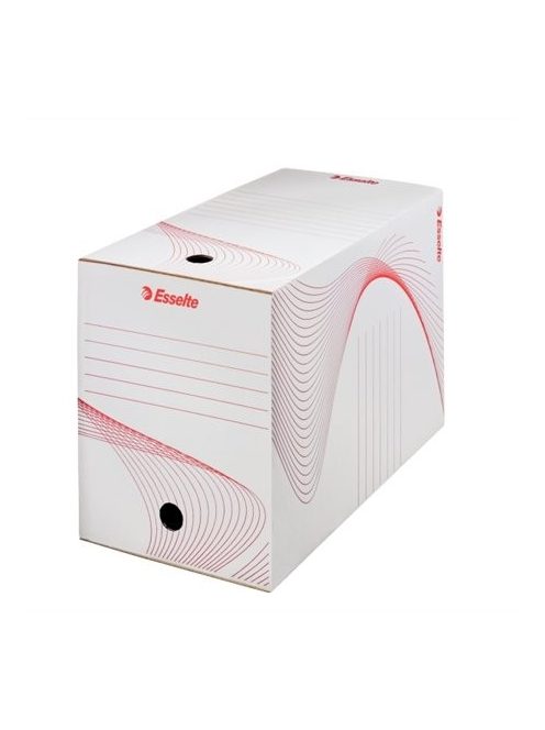 Archiválódoboz, A4, 200 mm, karton, ESSELTE "Boxy", fehér (E128701)