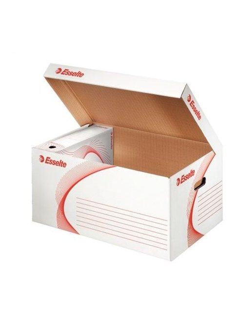 Archiváló konténer, karton, felfelé nyíló, ESSELTE "Standard", fehér (E128900) (E128900)