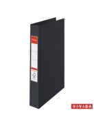 Gyűrűs könyv, 2 gyűrű, 42 mm, A4, PP, ESSELTE "Standard", Vivida fekete (E14454)