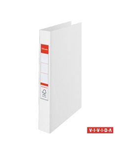   Gyűrűs könyv, 4 gyűrű, 42 mm, A4, PP, ESSELTE "Standard", Vivida fehér (E14457)