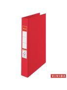 Gyűrűs könyv, 4 gyűrű, 42 mm, A4, PP, ESSELTE "Standard", Vivida piros (E14459)