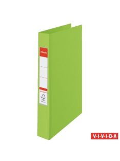   Gyűrűs könyv, 4 gyűrű, 42 mm, A4, PP, ESSELTE "Standard", Vivida zöld (E14461)