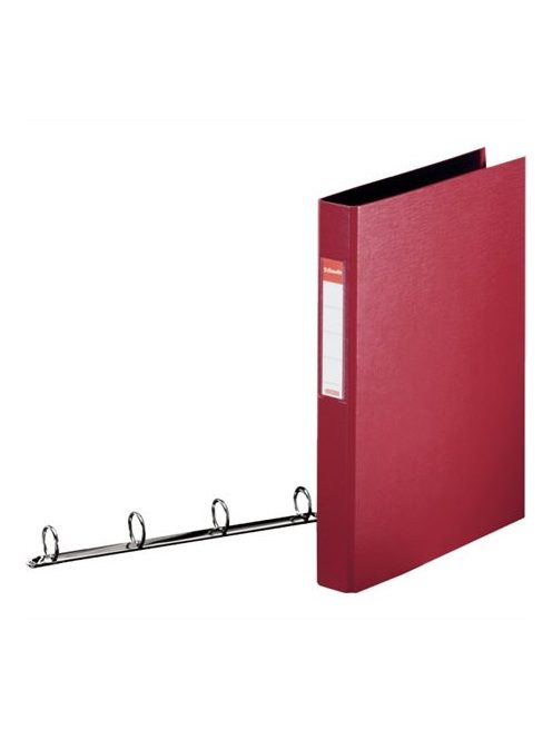 Gyűrűs könyv, 4 gyűrű, 42 mm, A4, PP, ESSELTE "Standard", bordó (E14464)