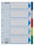 Regiszter, műanyag, A4, 5 részes, ESSELTE (E15259)