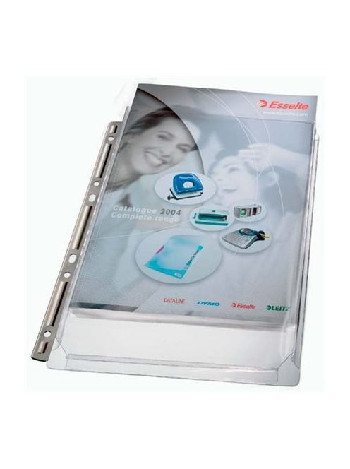 Katalógustartó genotherm, lefűzhető, A4, 170 mikron, narancsos felület, 20 mm, LEITZ "Jumbo Extra" (E16234)