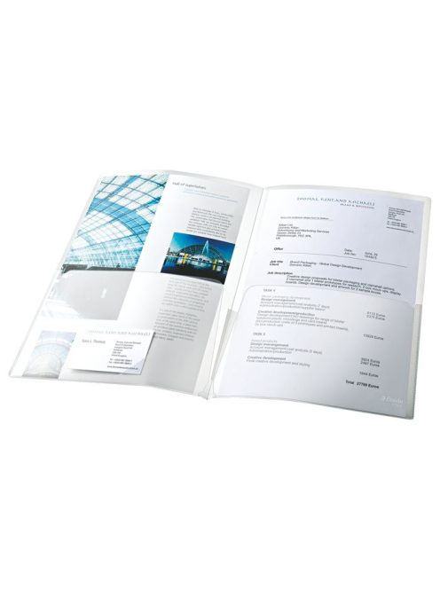 Rendszerező genotherm, kihajtható, A4, 180 mikron, narancsos felület, ESSELTE (E17324)