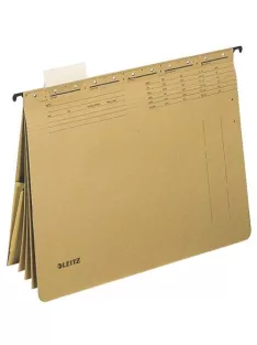   Függőmappa, gyorsfűzős, karton, A4, LEITZ "Alpha kombi", natúr (E19830000)