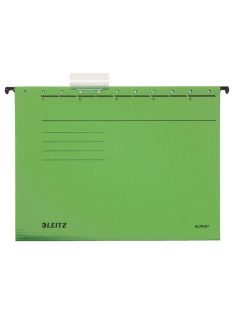   Függőmappa, karton, A4, LEITZ "Alpha Standard", zöld (E19850055)