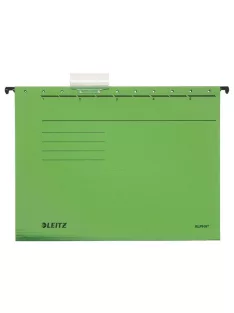   Függőmappa, karton, A4, LEITZ "Alpha Standard", zöld (E19850055)