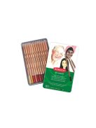 Akvarell ceruza készlet, DERWENT "Academy", 12 különböző szín (E2300386)