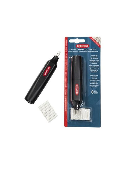 Radírstift, elemes, csereheggyel, DERWENT (E2301931)