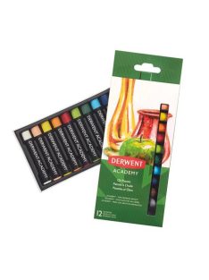  Olajpasztell kréta, DERWENT "Academy", 12 különböző szín (E2301952)