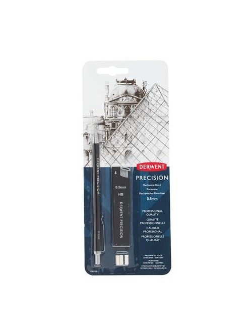 Nyomósirón készlet, 0,5 mm, DERWENT "Precision", HB (E2302428)