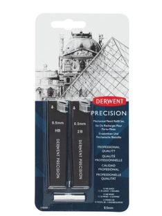   Grafitbél szett, 0,5 mm, HB, 2B, DERWENT "Precision" (E2302430)
