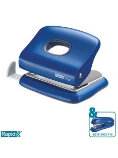   Lyukasztó, kétlyukú, 20 lap, RAPID "FC20", vízkék (E23256401)