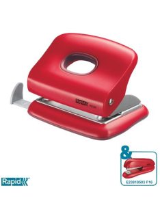  Lyukasztó, kétlyukú, 20 lap, RAPID "FC20", meggyvörös (E23256402)