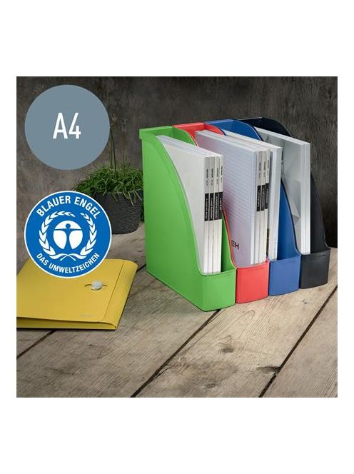 Iratpapucs, műanyag, A4, LEITZ "Recycle", kék (E24765030)