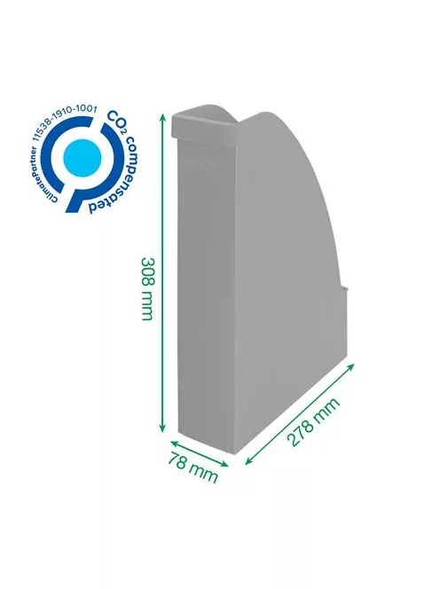 Iratpapucs, műanyag, A4, LEITZ "Recycle", zöld (E24765050)