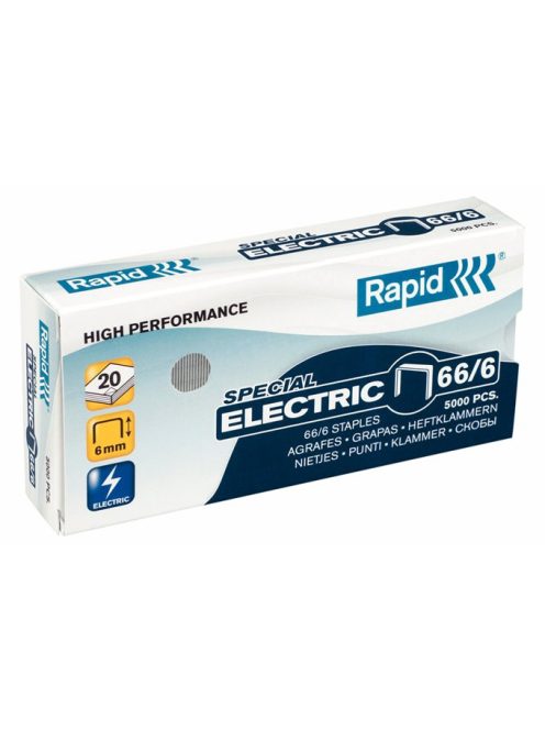 Tűzőkapocs, 66/6, horganyzott, RAPID "Strong" (E24867800)