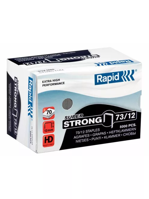 Tűzőkapocs, 73/12, horganyzott, RAPID "Superstrong" (E24890800)