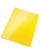 Gyorsfűző, laminált karton, A4, LEITZ "Wow", sárga (E30010016)