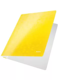   Gyorsfűző, laminált karton, A4, LEITZ "Wow", sárga (E30010016)