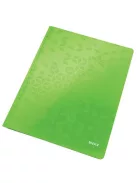 Gyorsfűző, laminált karton, A4, LEITZ "Wow", zöld (E30010054)